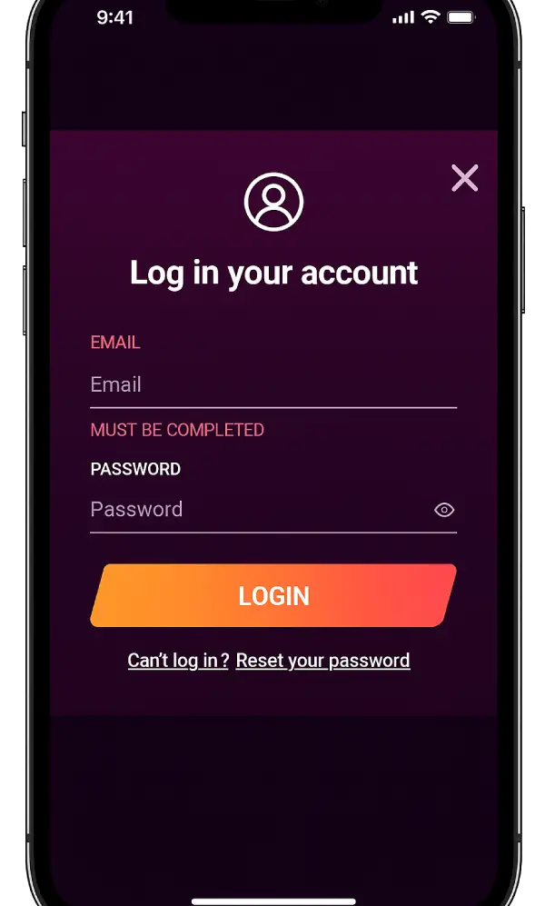 RickyCasino Login into Account